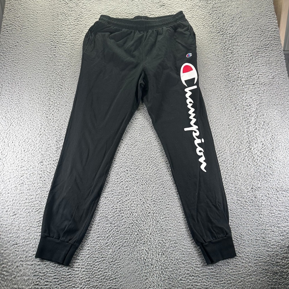 Champion Pant Mens 30x31 Black Jogger Tapered‎ Activewear Performance Basketball